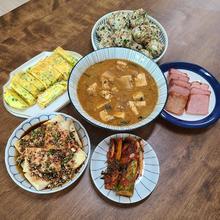 구수한 된장찌개와 밑반찬들(김진희님 생활요리 후기)